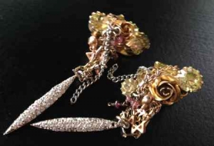 Galit-Rose Earrings for post