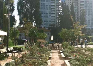 Sarona Complex in Tel Aviv.gardens