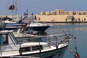 Old Jaffa Port-Boats in dock&fishermen