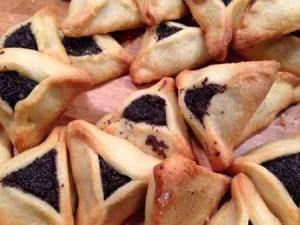 Purim 2016 in Tel Aviv-Haman Ears poppy cookies