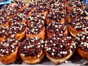 Chanukah 2017 in Tel Aviv-Choc donuts